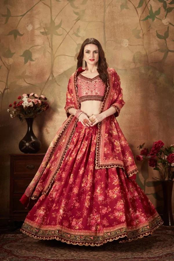 Fancy Party Wear Stitched Lahenga